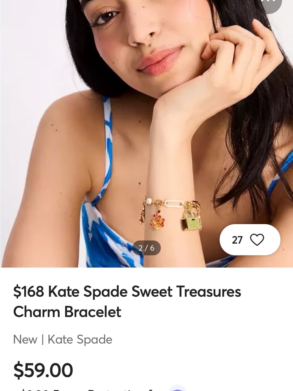 NWOT Kate Spade Gold Sweet
Treasures Charm Bracelet - Picture 2 of 16